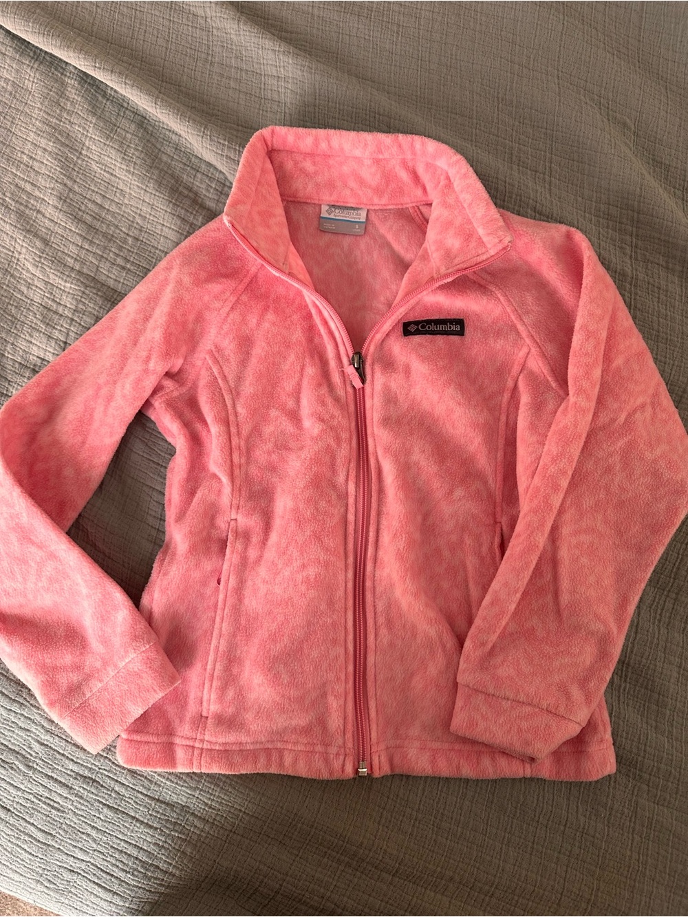 Columbia Pink Zip-Up Fleece Jacket